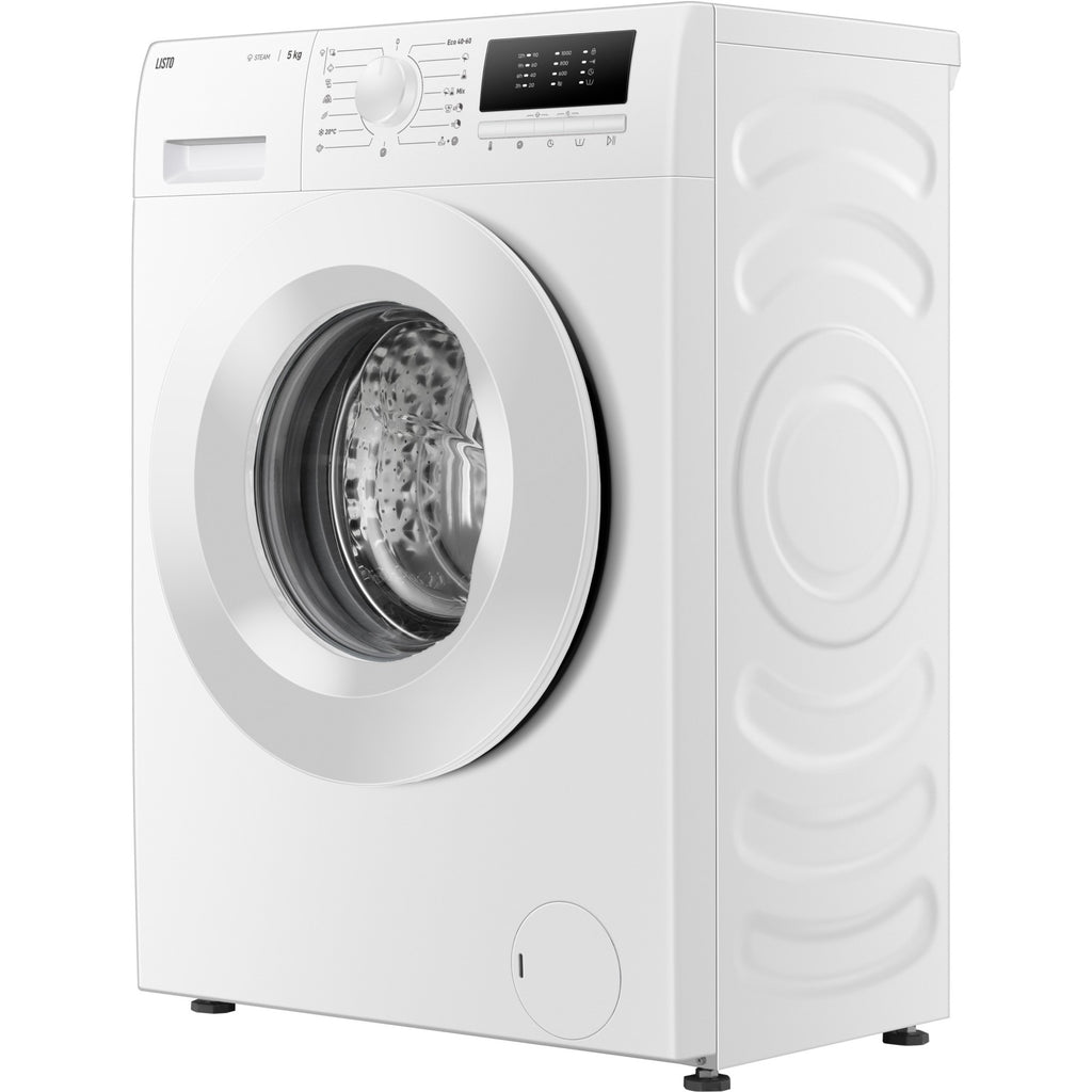 Lave linge compact LISTO LF510-L2b - 5 kg - 1000 tr/min - Classe A - Moteur induction