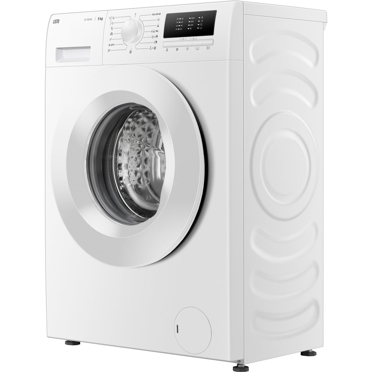 Lave linge compact LISTO LF510-L2b - 5 kg - 1000 tr/min - Classe A - Moteur induction