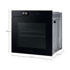 Four encastrable SAMSUNG NV7B7997AAK - Pyrolyse - Chaleur pulsée - Vapeur - Double cavité - Bespoke AI Série 7