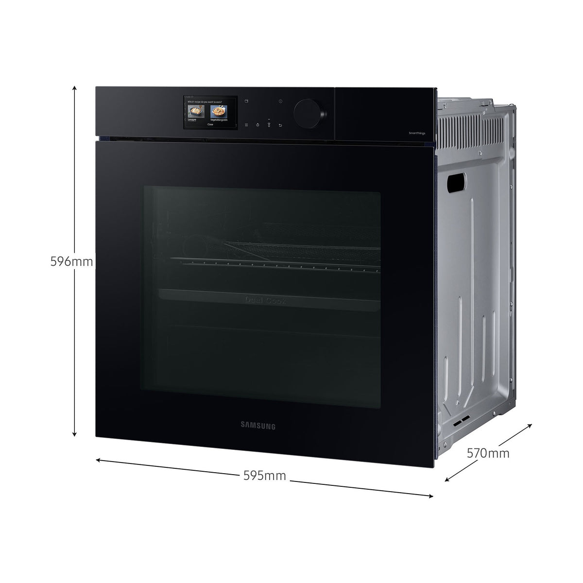 Four encastrable SAMSUNG NV7B7997AAK - Pyrolyse - Chaleur pulsée - Vapeur - Double cavité - Bespoke AI Série 7