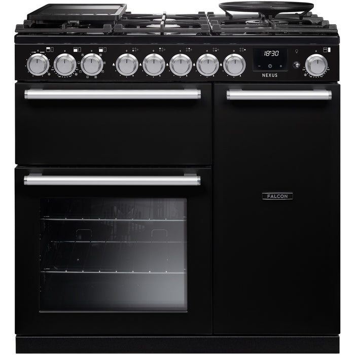 Piano de cuisson gaz FALCON NEXUS NGC TAB GAZ 90 CM NOIR CHROME