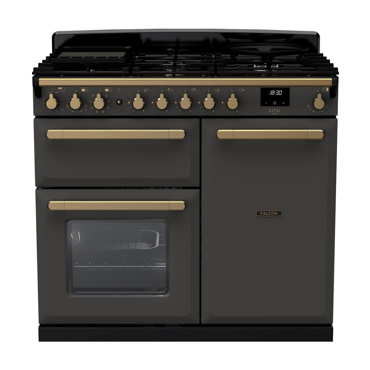 Piano de cuisson gaz FALCON ESTEL DELUXE TAB GAZ 100 CM ARDOISE LAIT