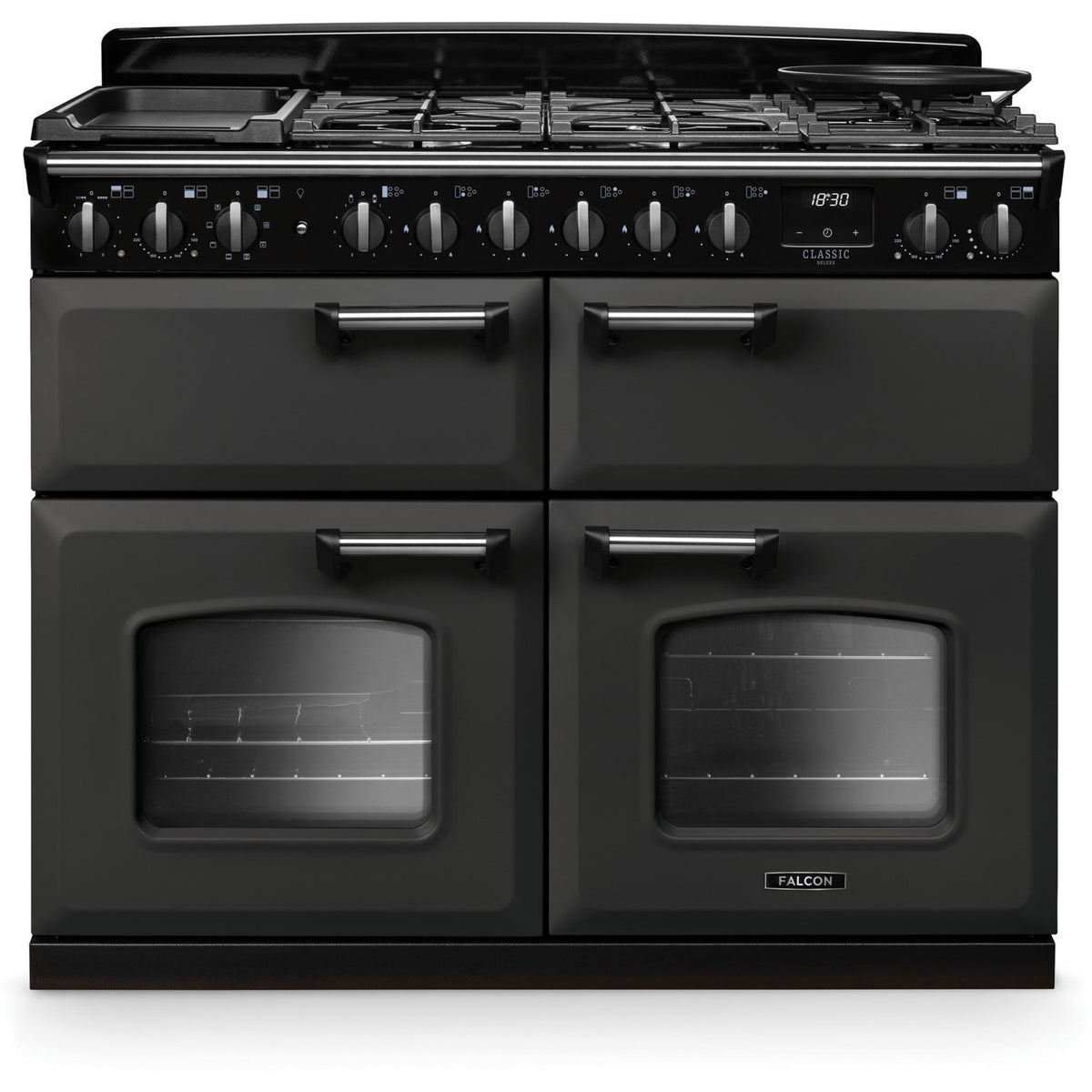 Piano de cuisson mixte FALCON NGC TAB MIX 110 CM ARDOISE CHROME