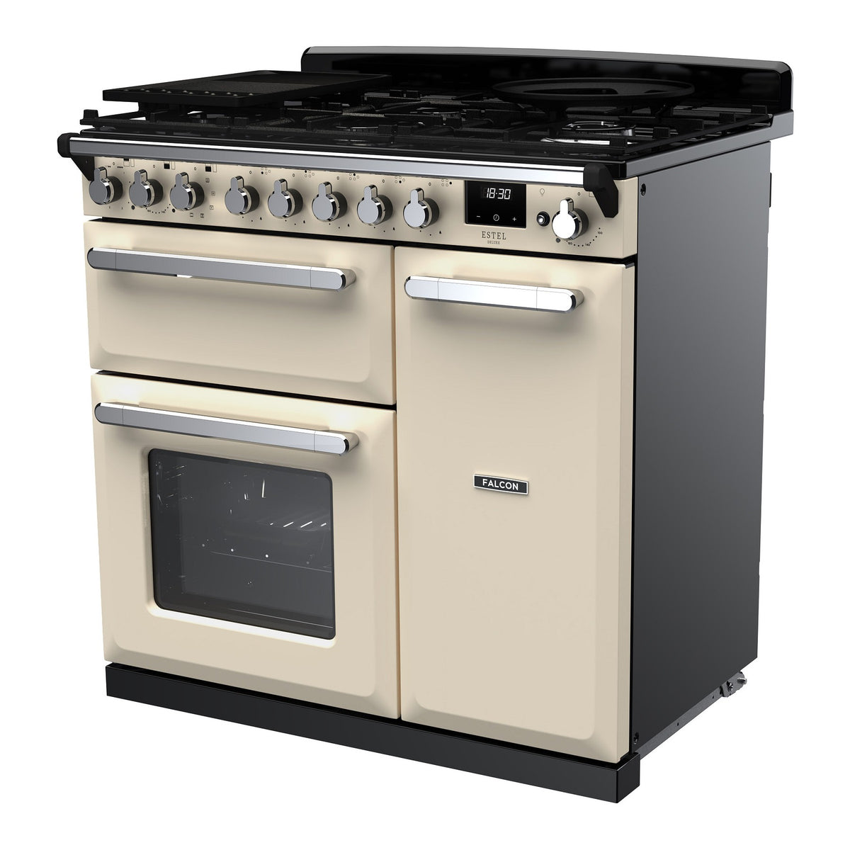 Piano de cuisson gaz FALCON ESTEL DELUXE TAB GAZ 90 CM CREME PASTEL
