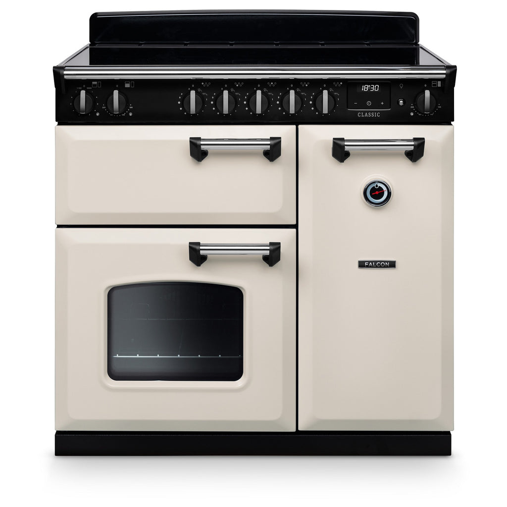 Piano de cuisson induction FALCON NGC TAB IND 90 CM CREME PASTEL CHROME
