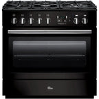 Piano de cuisson gaz FALCON PROFESSIONAL+90 FX MIXT NOIR BRILLANT