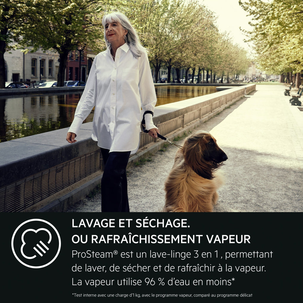Lave linge séchant hublot AEG LWR73A166NV - 10/6 kg - 1600 tr/min - Classe A - Connecté - Noir