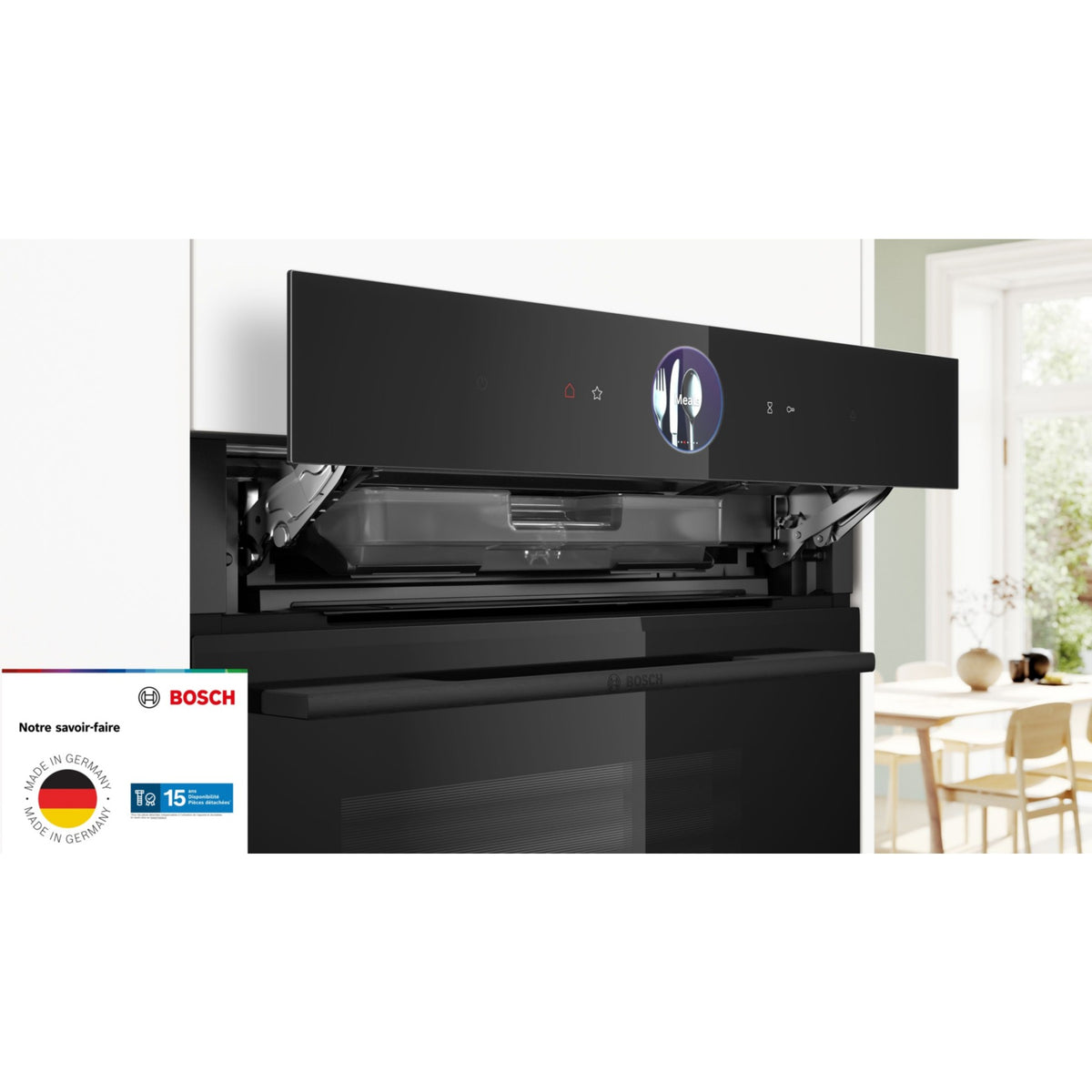 Four encastrable fonction vapeur BOSCH CSG936AB1 - Vapeur - Ecoclean - Tactile - Série 8 - 100% Vapeur FullSteam