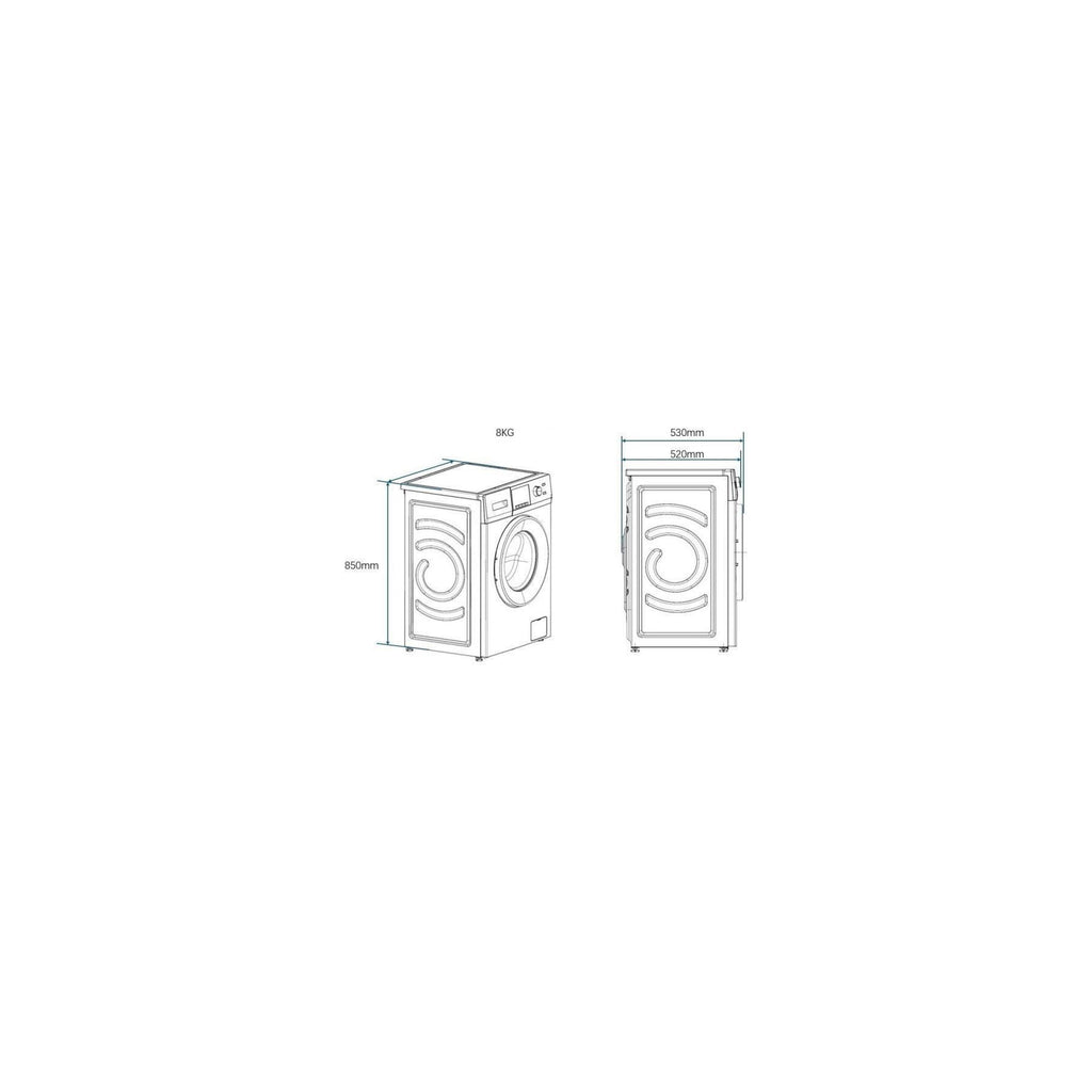 Lave linge hublot CONTINENTAL EDISON CELL8140IS1