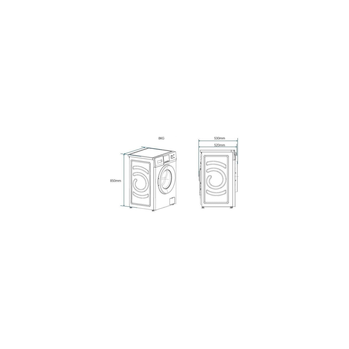 Lave linge hublot CONTINENTAL EDISON CELL8140IS1