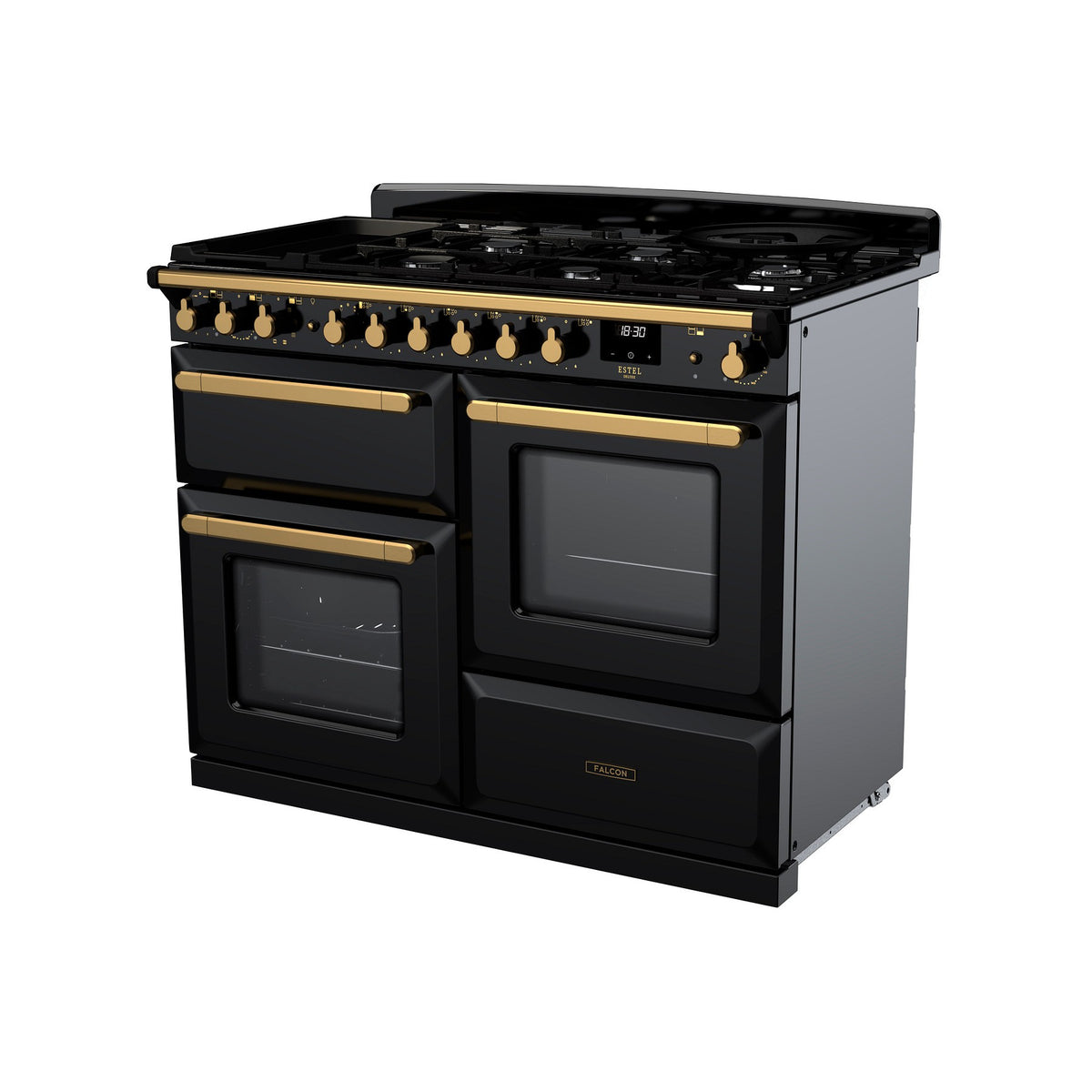 Piano de cuisson mixte FALCON ESTEL DELUXE OC TAB MIX 110 CM NOIR BRIL