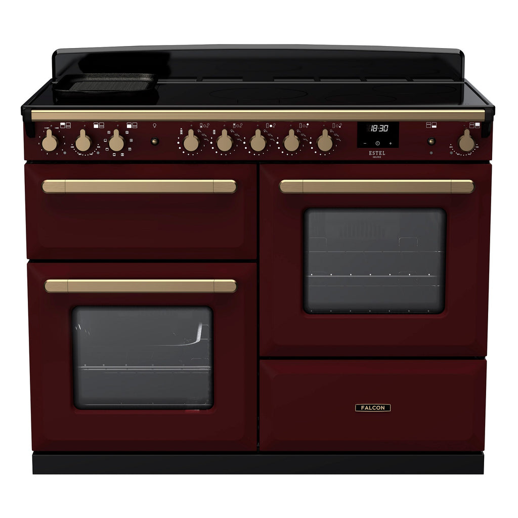 Piano de cuisson induction FALCON ESTEL DELUXE OCTAB IND 110 CM BORDEAUX L