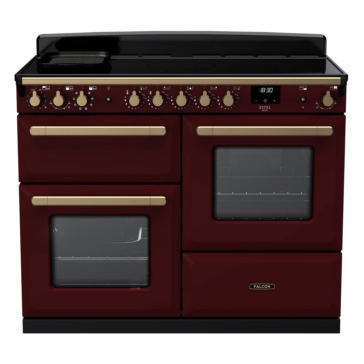 Piano de cuisson induction FALCON ESTEL DELUXE OCTAB IND 110 CM BORDEAUX L