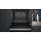 Four encastrable SIEMENS HR272GES3 - Pyrolyse - Chaleur pulsée - Ajout Vapeur - Porte froide - Rails télescopiques - iQ500