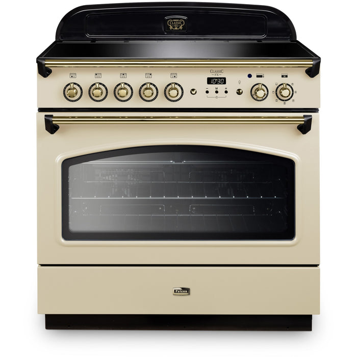 Piano de cuisson induction FALCON FX TAB IND 90 CM CREME LAITON