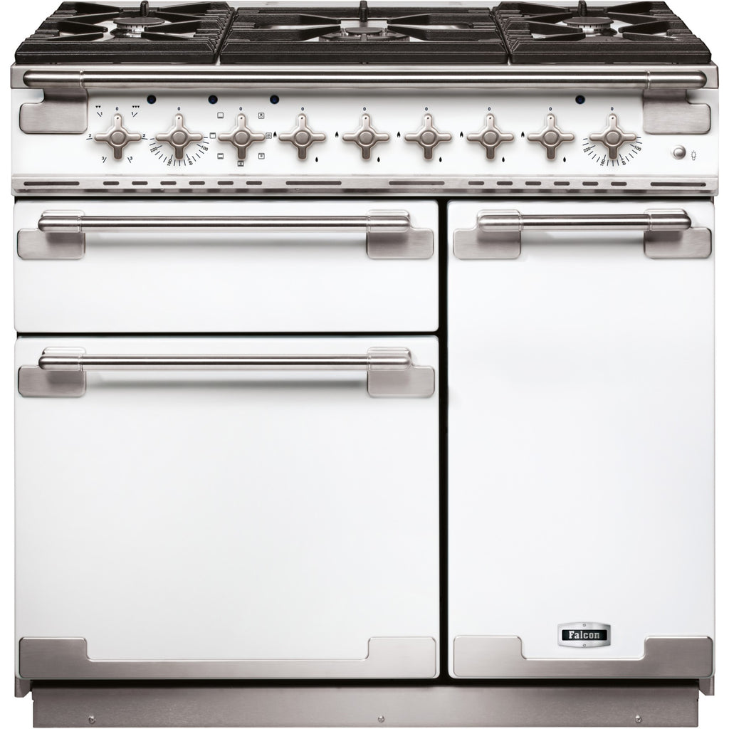 Piano de cuisson gaz FALCON ELISE90 MIXT BLANC