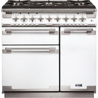 Piano de cuisson gaz FALCON ELISE90 MIXT BLANC