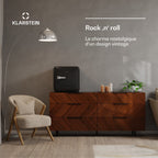 Mini réfrigérateur KLARSTEIN Audrey Evo 43L rétro compact 0-10°C noir