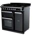 Piano de cuisson gaz FALCON ESTEL DELUXE TAB GAZ 90 CM NOIR BRILLANT