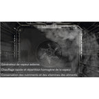 Four encastrable fonction vapeur MIELE H 7660 BP NR - Pyrolyse - Chaleur tournante - Combiné vapeur - Porte froide