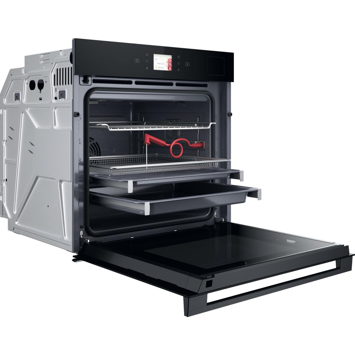Four encastrable WHIRLPOOL WOI9A8FPT2SBAF - Pyrolyse - Hydrolyse - Chaleur tournante - Porte froide - Écran tactile