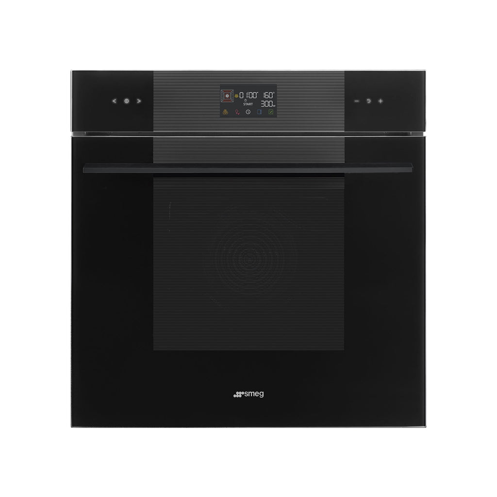 Four micro onde combiné SMEG SO6102M2B3 - Hydrolyse - Porte froide - Rails télescopiques - Écran tactile