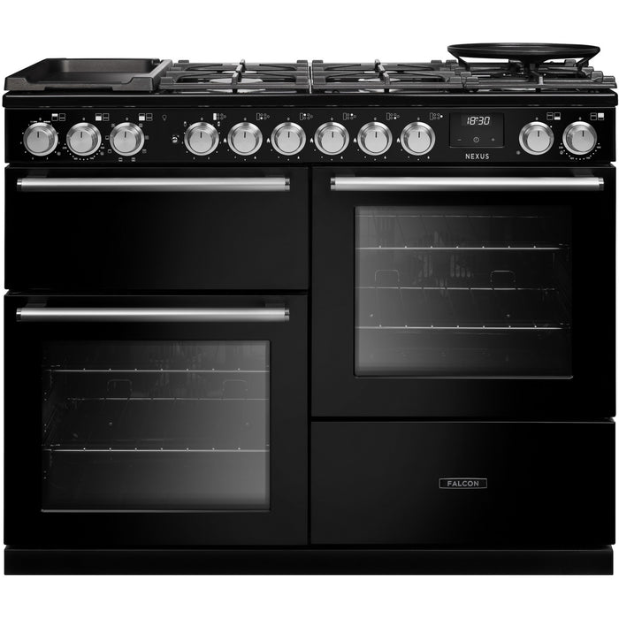 Piano de cuisson mixte FALCON NEXUS NGC OC TAB GAZ 110 CM NOIR CHROME