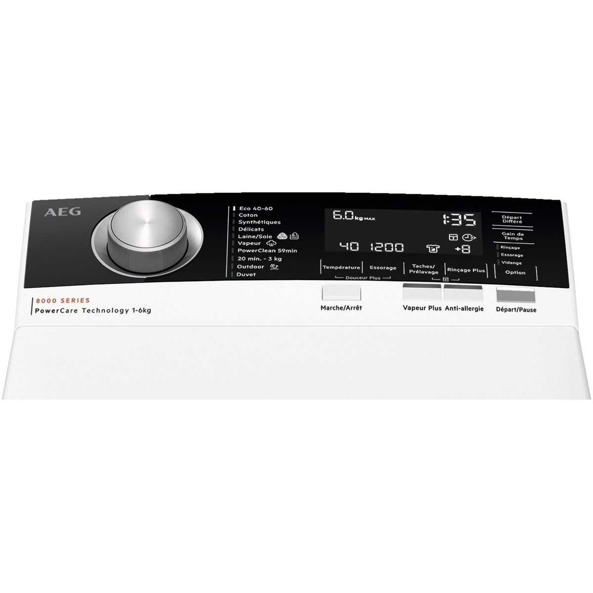 Lave linge top AEG LTR8C6150A - 6 kg - 1500 tr/min - Classe A