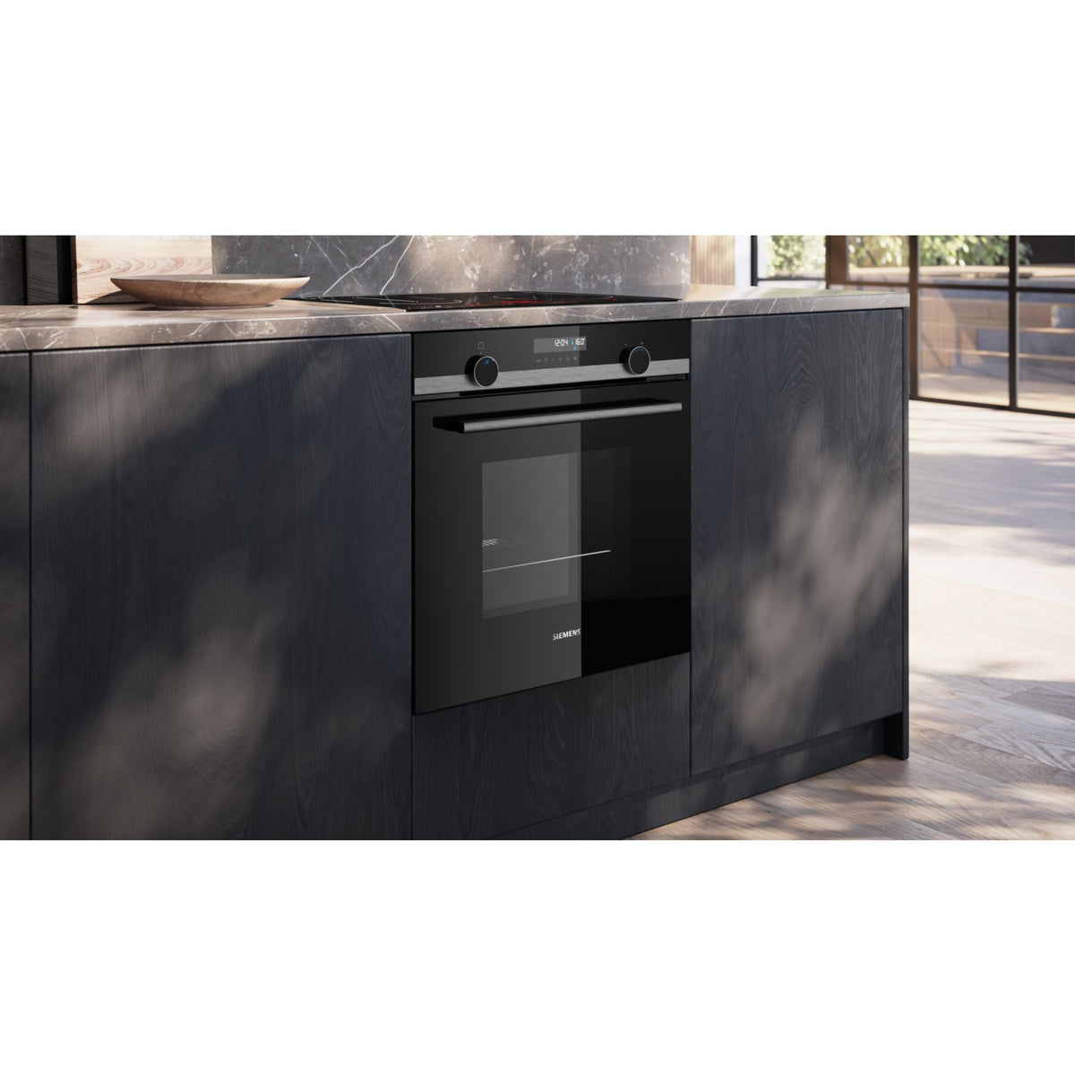 Four encastrable SIEMENS HB578HBS7 - Pyrolyse - Chaleur pulsée - Porte froide - iQ500 - Rails Télescopiques