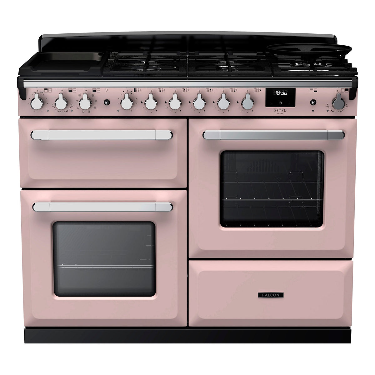 Piano de cuisson mixte FALCON ESTEL DELUXE OC TAB MIX 110 CM ROSE PAST