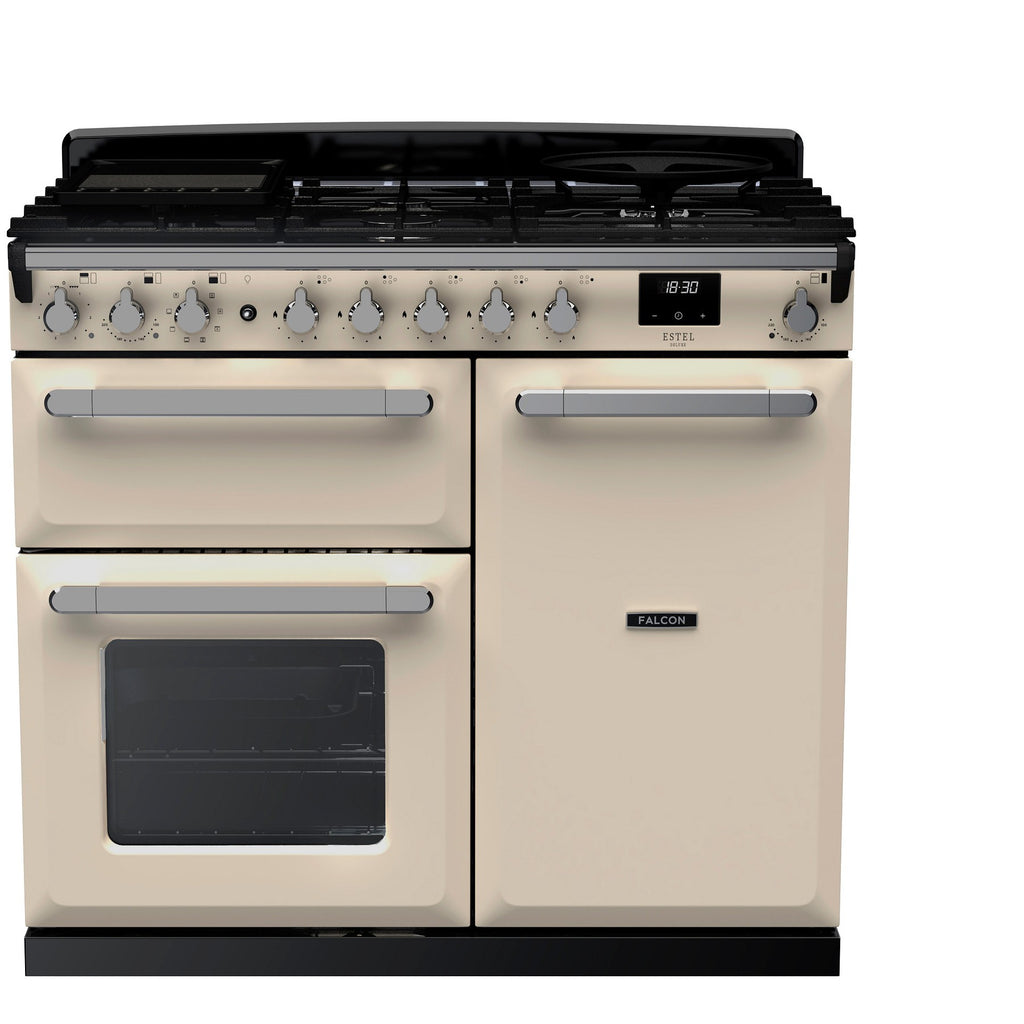 Piano de cuisson induction FALCON ESTEL DELUXE TAB IND 90 CM CREME PASTEL