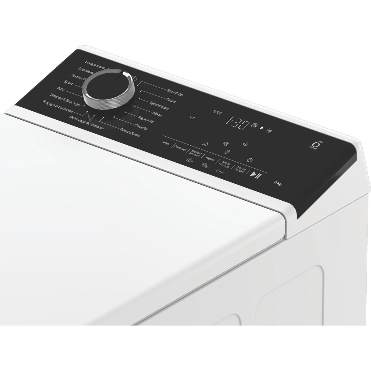 Lave linge top WHIRLPOOL TW621FRESHCAREEE - 6 kg - 1200 tr/min - Classe A - Moteur induction
