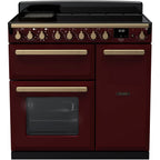 Piano de cuisson induction FALCON ESTEL DELUXE TAB IND 90 CM BORDEAUX LAIT