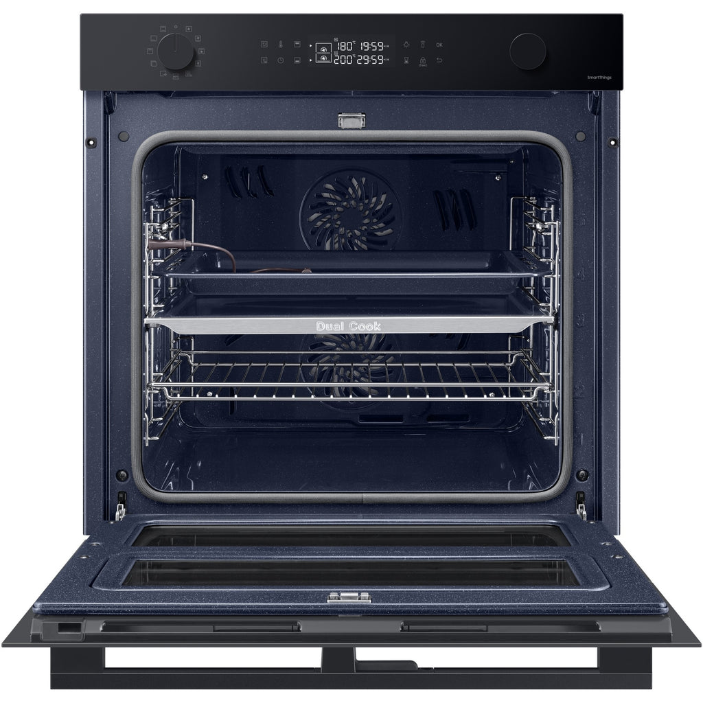 Four encastrable SAMSUNG NV7B45502AK - Pyrolyse - Chaleur tournante pulsée - Double cavité - Porte froide