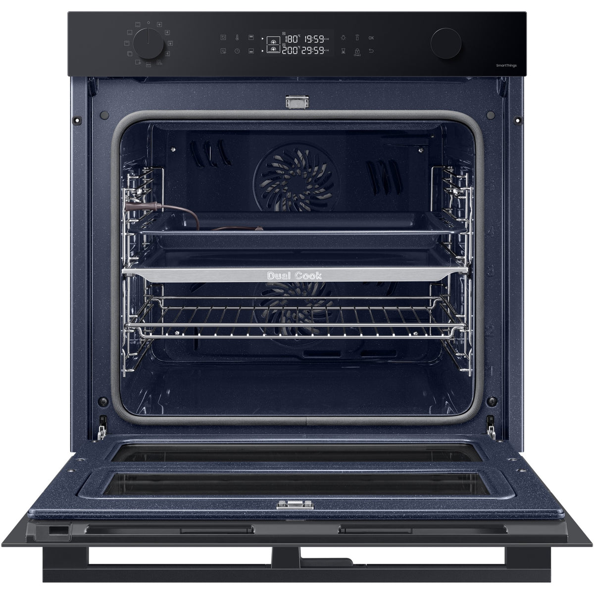 Four encastrable SAMSUNG NV7B45502AK - Pyrolyse - Chaleur tournante pulsée - Double cavité - Porte froide
