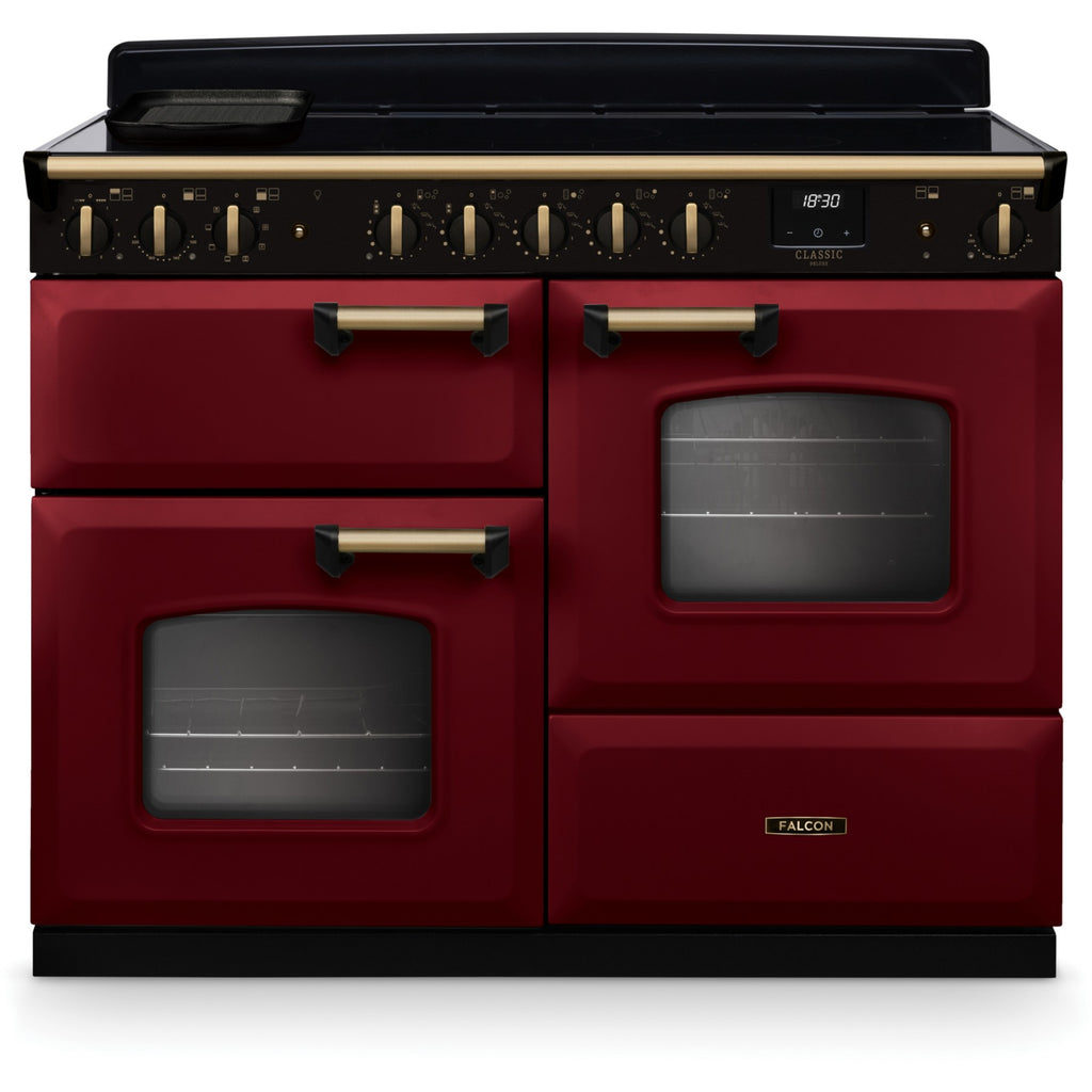 Piano de cuisson induction FALCON NGC TAB IND 110 CM BORDEAUX LAITON ANTIQ