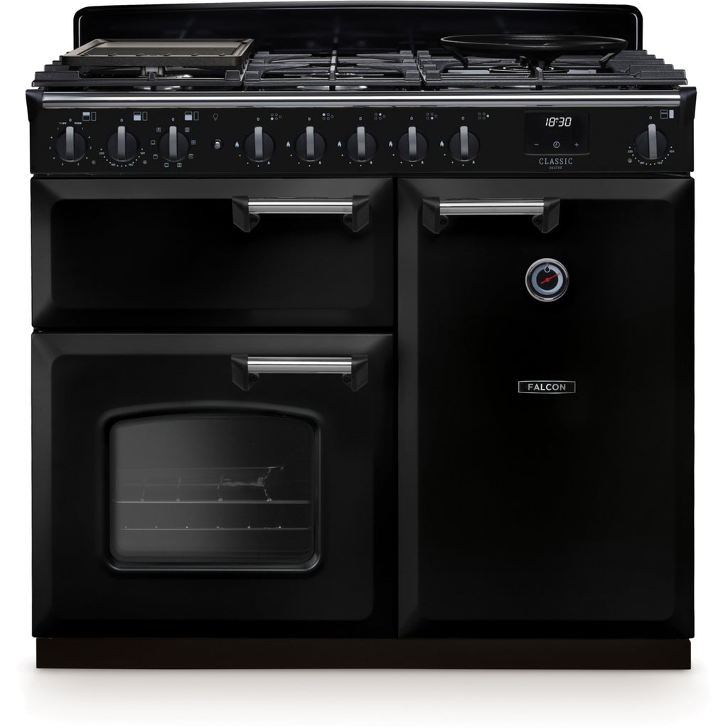 Piano de cuisson gaz FALCON NGC TAB GAZ 100 CM NOIR CHROME