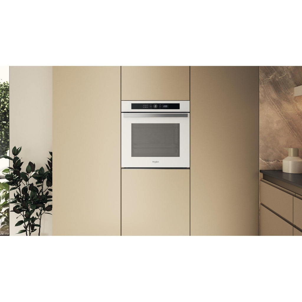 Four encastrable WHIRLPOOL WOI4S8PM1SWAF - Pyrolyse - Chaleur pulsée - Porte froide - Rails télescopiques
