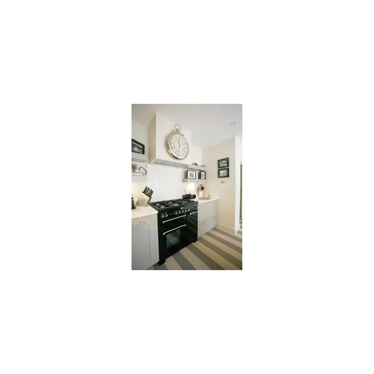 Piano de cuisson gaz FALCON KITCHENER 90 MIXTE NOIR CHROME