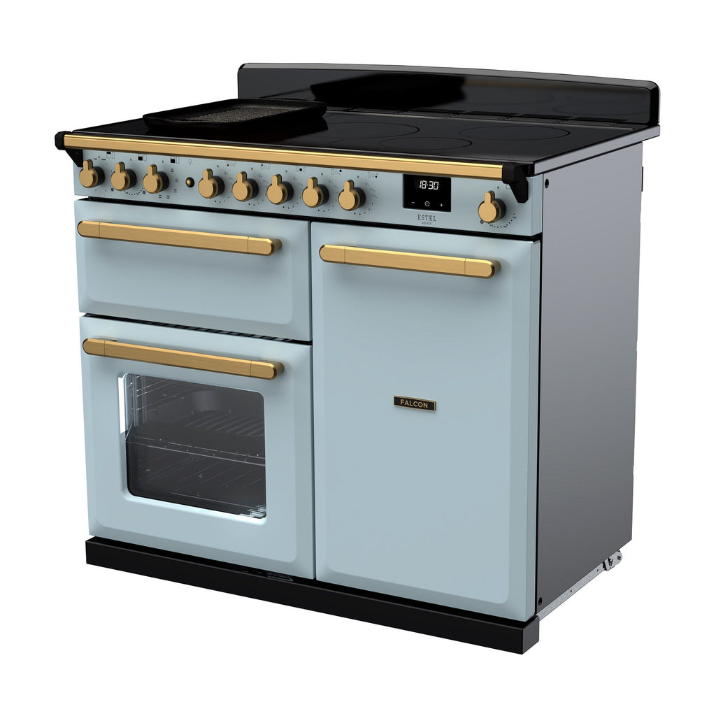 Piano de cuisson induction FALCON ESTEL DELUXE TAB IND 100 CM BLEU PASTEL