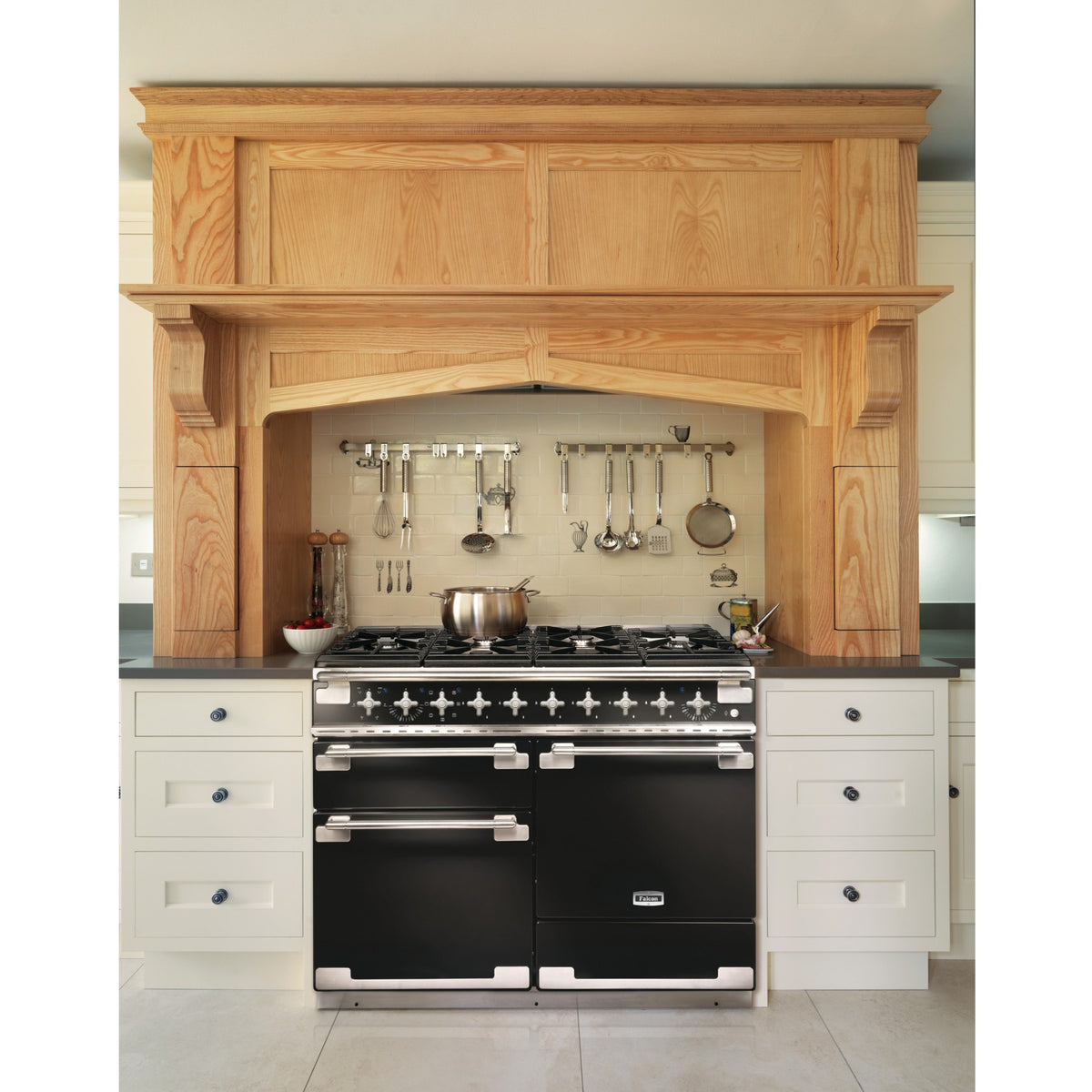Piano de cuisson gaz FALCON ELISE110 NOIR BRILLANT