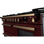 Piano de cuisson mixte FALCON DELUXE OC TAB MIX 110 CM BORDEAUX LAITON