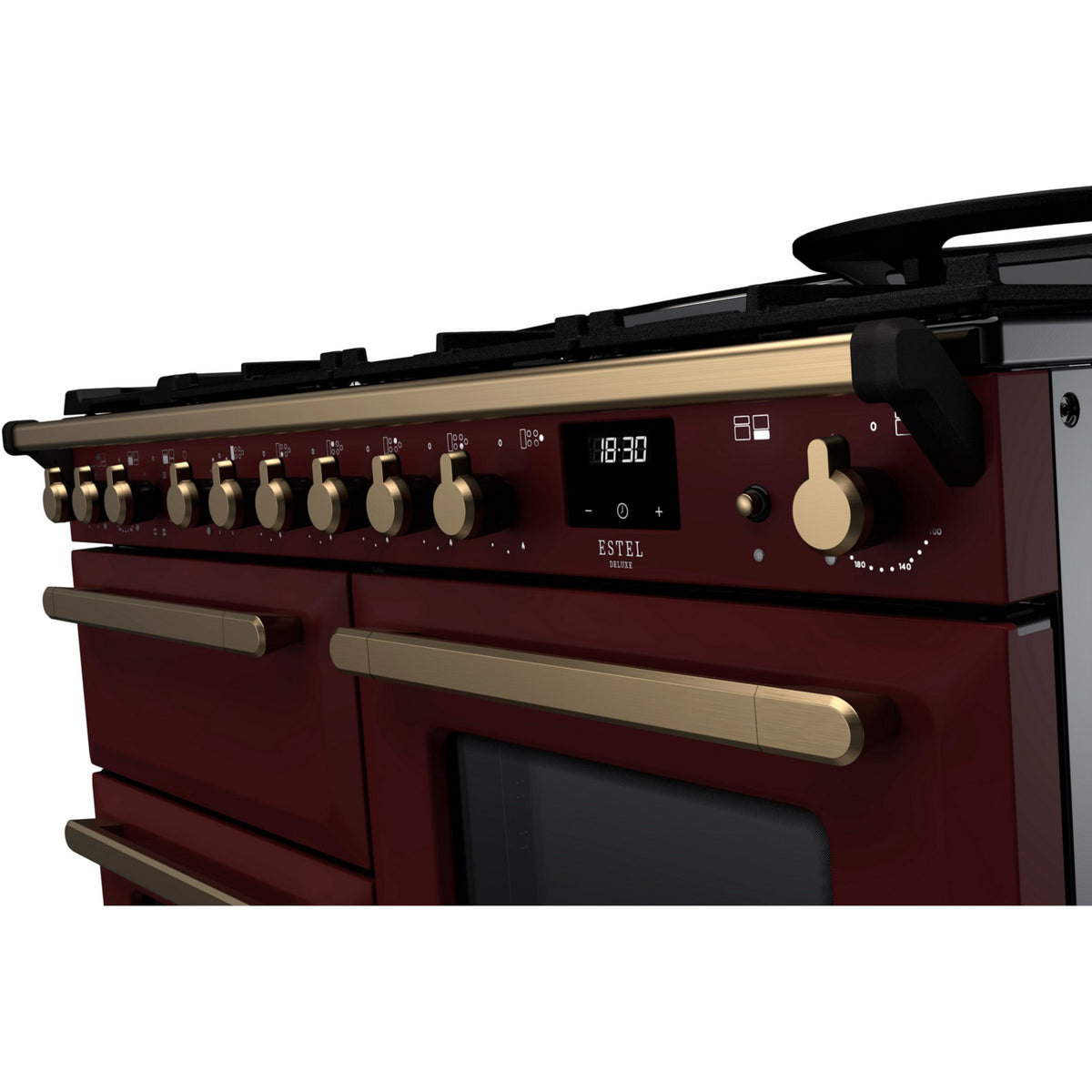 Piano de cuisson mixte FALCON DELUXE OC TAB MIX 110 CM BORDEAUX LAITON