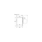 Lave linge hublot BOSCH WGG254FQFR - 10 kg - 1400 tr/min - Classe A - Moteur induction - Dosage automatique