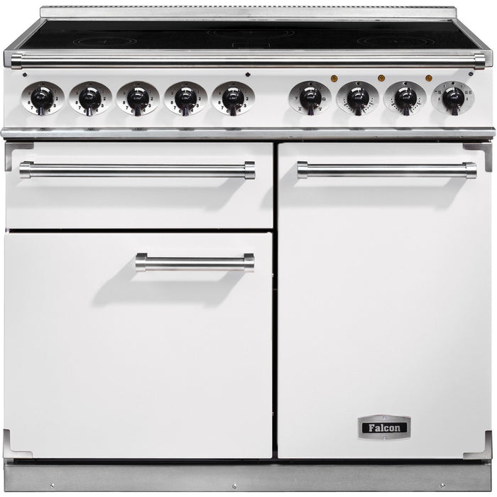 Piano de cuisson induction FALCON Semi Pro DELUXE 100 BLANC NICKEL BROSSÉ