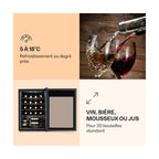 Cave à vin de service KLARSTEIN Shiraz 20 Uno - Gris foncé Reconditionné