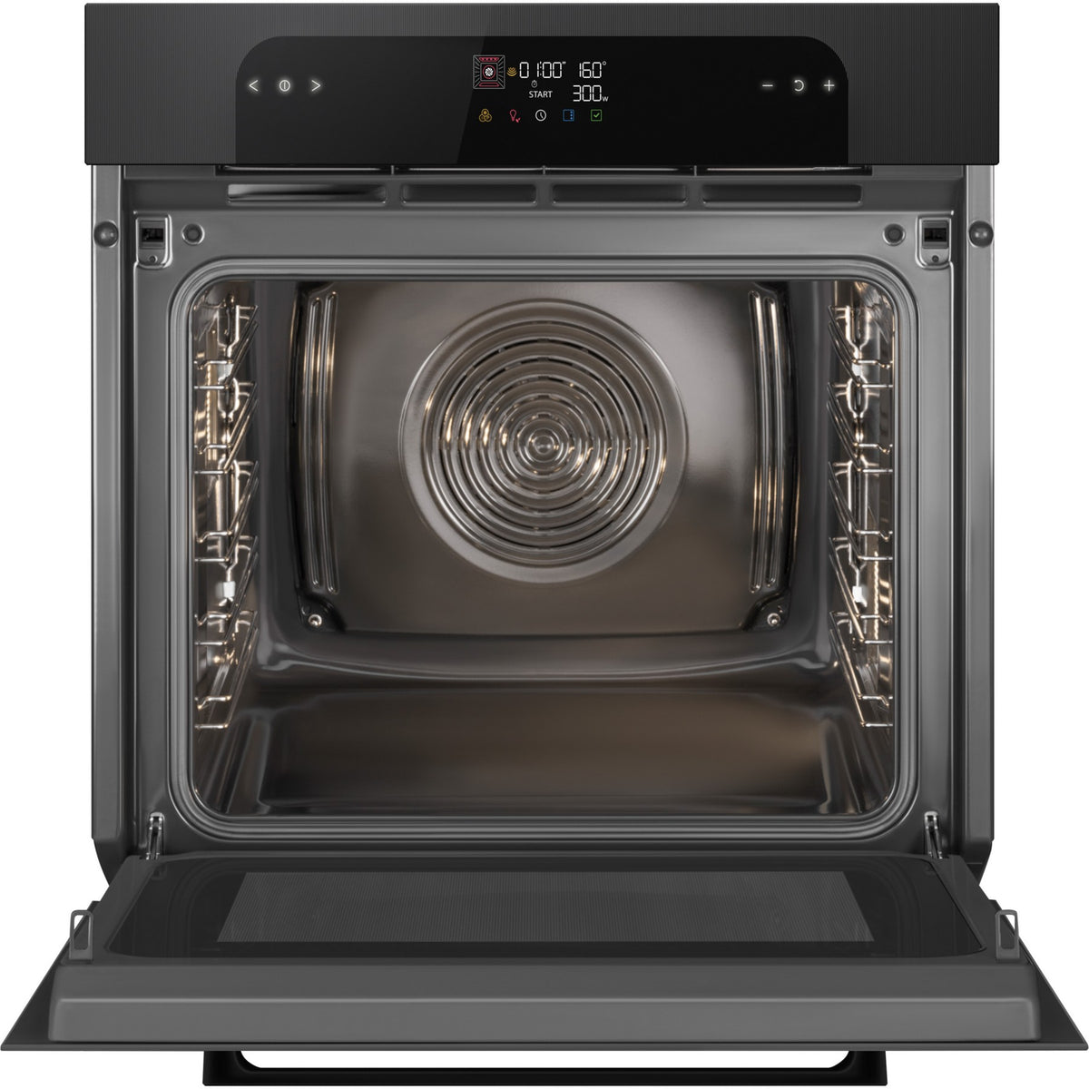 Four micro onde combiné SMEG SO6202M2B - Combiné micro-ondes - Hydrolyse - Porte froide - Rails télescopiques