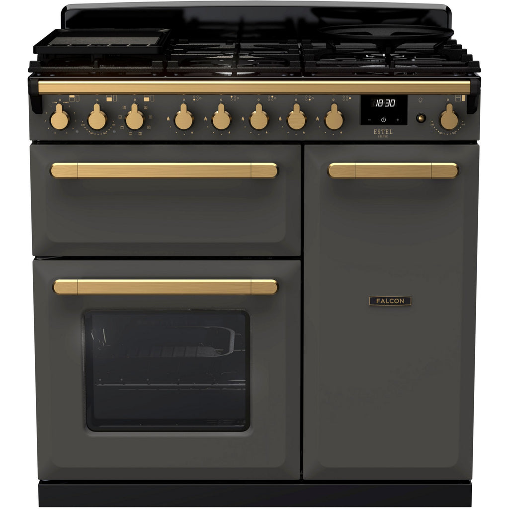 Piano de cuisson gaz FALCON ESTEL DELUXE TAB GAZ 90 CM ARDOISE LAITO