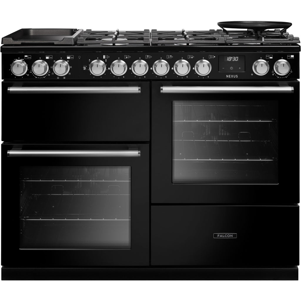 Piano de cuisson mixte FALCON NEXUS NGC OC TAB GAZ 110 CM NOIR CHROME