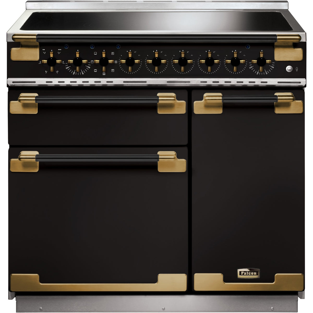 Piano de cuisson induction FALCON ELISE LUXE TAB IND 90 CMNOIR LAITON